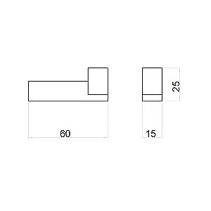 Крючок Webert Pegaso PE500401015 хром купить в интернет-магазине сантехники Sanbest