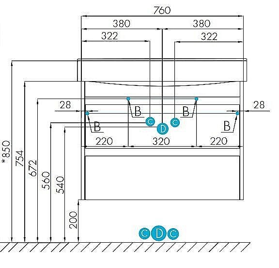 Тумба с раковиной Акватон Нортон 80 белая для ванной в интернет-магазине Sanbest