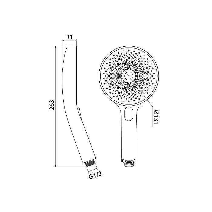 Душевая лейка Iddis SpaHome SPA3F0Ci18 купить в интернет-магазине сантехники Sanbest
