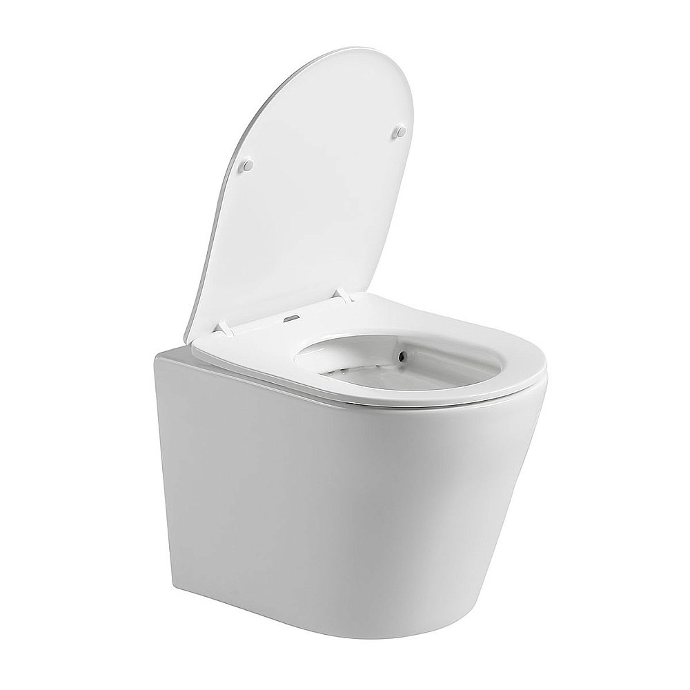 Унитаз Vincea Piatti VT1-11S безободковый, с крышкой микролифт, белый купить в интернет-магазине Sanbest