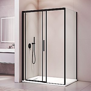 Душевой уголок RGW Leipzig LE-41B (LE-12B + Z-050-2B) 34124191-014 110x80 стекло прозрачное/профиль черный купить в интернет-магазине Sanbest