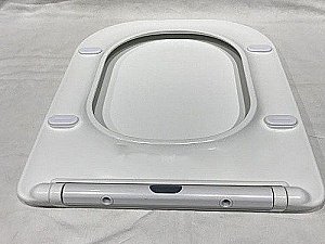 Унитаз приставной Ceramalux 215D белый, безободковый, с крышкой микролифт купить в интернет-магазине Sanbest