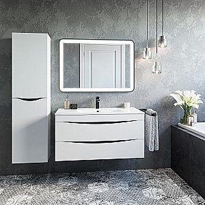 Тумба с раковиной IDDIS Cloud CLO10W1i95K 100 белая для ванной в интернет-магазине Sanbest