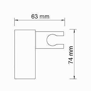 Держатель ручного душа WasserKRAFT A224 купить в интернет-магазине сантехники Sanbest