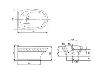 Унитаз Migliore Gianeta 28213 купить в интернет-магазине Sanbest