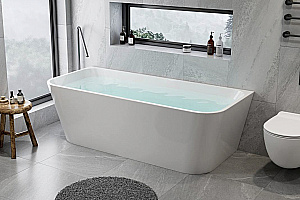 Акриловая ванна Royal Bath RIVA RB610400BL 180х80 белый купить в интернет-магазине Sanbest