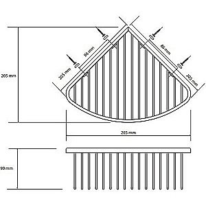 Полка Bemeta Graphit 156208312 антрацит купить в интернет-магазине сантехники Sanbest