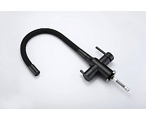 Смеситель для кухни Paulmark Salix Sa213419-BLM черный  купить в интернет-магазине сантехники Sanbest