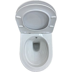 Унитаз подвесной с функцией биде Laguraty 038BW белый, безободковый, с крышкой микролифт купить в интернет-магазине Sanbest