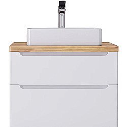 Тумба под раковину Jorno Wood 80 Wood.01.80/P/W белая купить в интернет-магазине сантехники Sanbest