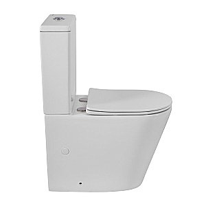 Унитаз напольный BelBagno FLAY-TOR BB2149CP-TOR/SC белый, с крышкой микролифт, с бачком, безободковый, слив-торнадо купить в интернет-магазине Sanbest