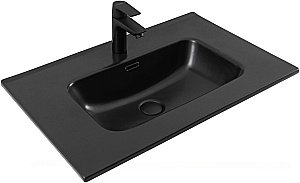 Тумба с раковиной Aquanet Алвита new 70 344133+329254 белая матовая для ванной в интернет-магазине Sanbest