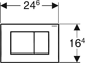 Кнопка для инсталляции Geberit Delta 30 115.137.11.1 альпийский белый купить в интернет-магазине сантехники Sanbest
