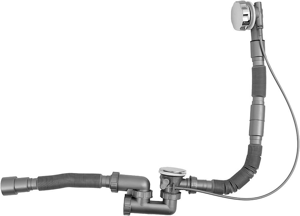 Слив-перелив для ванны Aquanet 339430 хром купить в интернет-магазине сантехники Sanbest