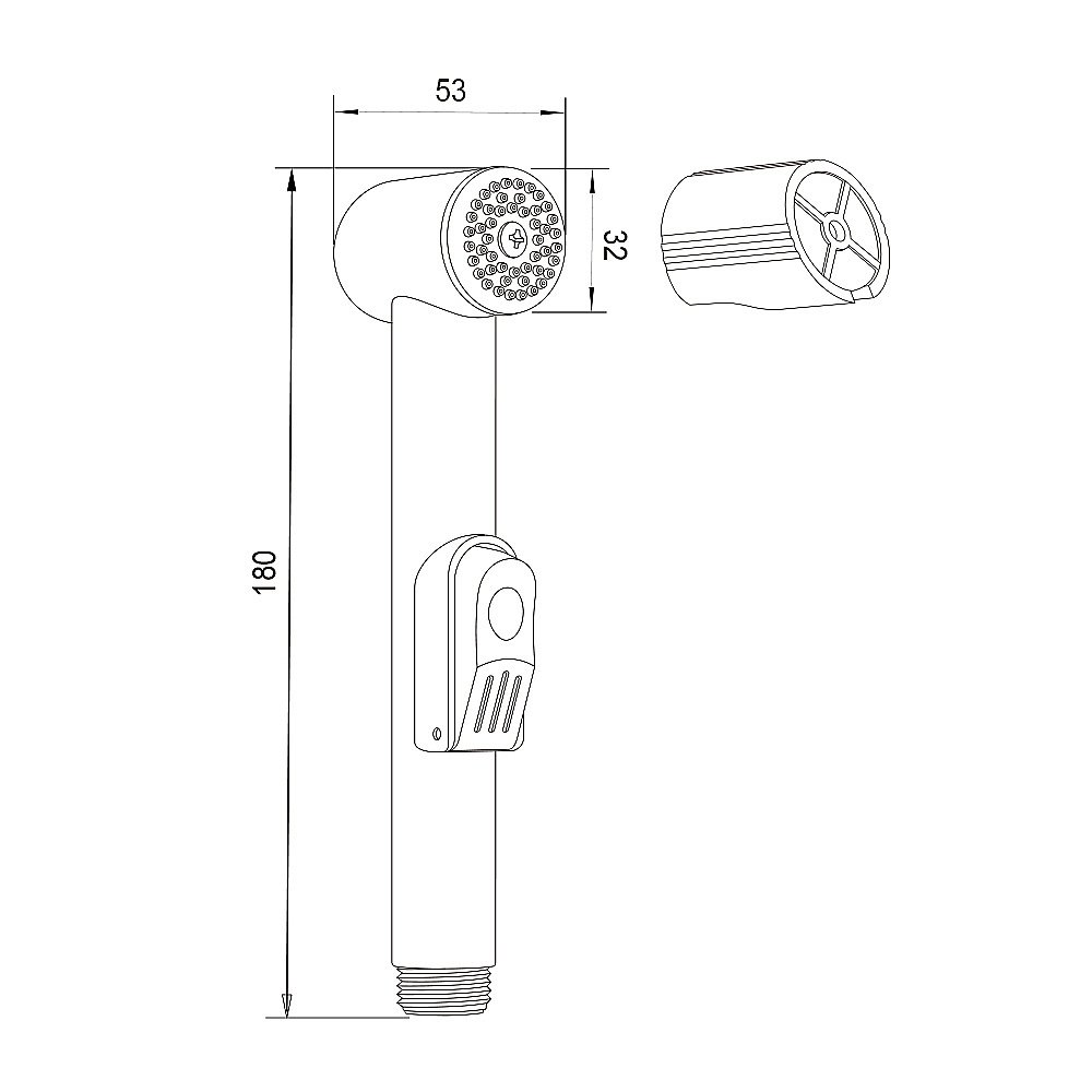 Гигиенический душ Olive's DH101 хром купить в интернет-магазине сантехники Sanbest