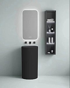 Раковина SantiLine 45 SL-4014MB черная матовая купить в интернет-магазине Sanbest