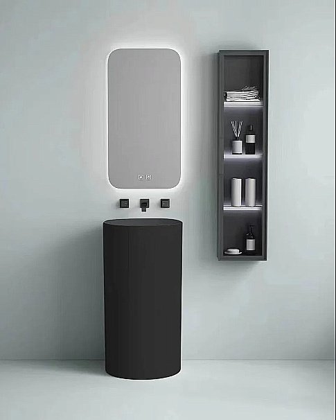 Раковина SantiLine 45 SL-4014MB черная матовая купить в интернет-магазине Sanbest