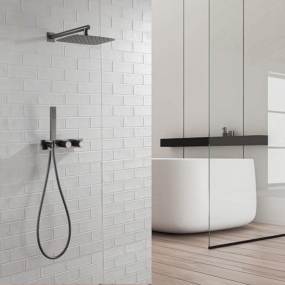 Душевая система Abber Rund AF8718NG никель купить в интернет-магазине сантехники Sanbest