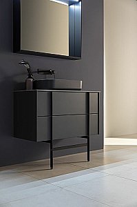 Тумба с раковиной Allen Brau Reality 100 1.32007.AM антрацит матовый для ванной в интернет-магазине Sanbest