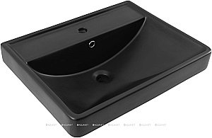 Тумба с раковиной Aquanet Вега 60 344121+329247 белая глянцевая для ванной в интернет-магазине Sanbest