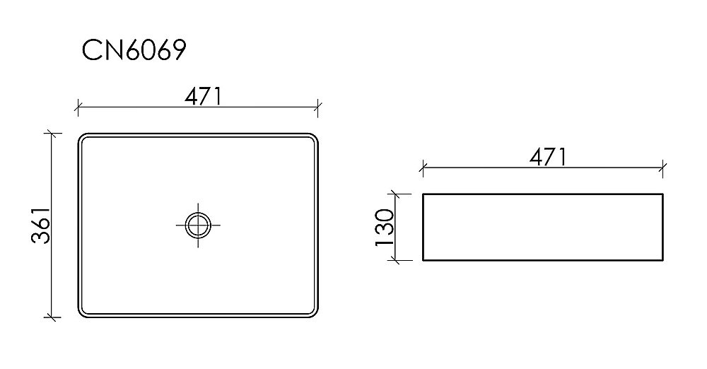 Раковина Ceramica Nova Element CN6069MB черная матовая купить в интернет-магазине Sanbest