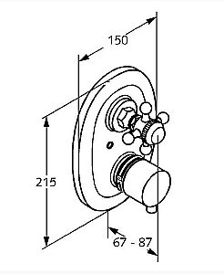 Термостат для душа Kludi Adlon 517200520 купить в интернет-магазине сантехники Sanbest