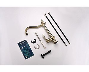 Смеситель для кухни Paulmark Retro Re213226-BR бронза купить в интернет-магазине сантехники Sanbest