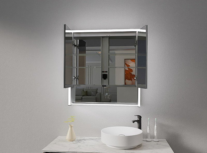 Зеркальный шкаф Esbano ESMT3828D 80х85 купить в интернет-магазине сантехники Sanbest