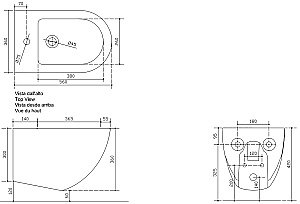 Биде подвесное Galassia Dream 7313 купить в интернет-магазине Sanbest