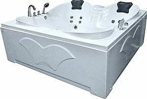 Ванна акриловая Gemy Gathering G9089 K 187х187 белая с гидромассажем купить в интернет-магазине Sanbest