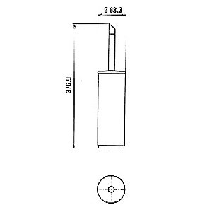 Ершик для туалета PAINI Morgana 73CR061 хром купить в интернет-магазине сантехники Sanbest