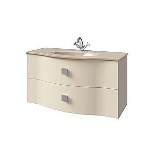 Тумба с раковиной Caprigo Nokturn 100 с 2 ящиками/раковина стекло магнолия для ванной в интернет-магазине Sanbest