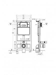 Инсталляция для унитаза Cezares CZR-1589-M купить в интернет-магазине сантехники Sanbest