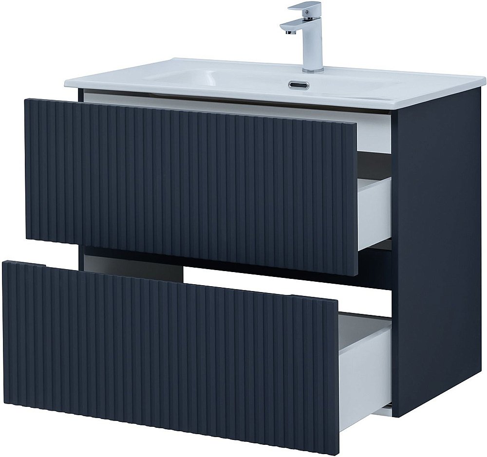 Тумба с раковиной Aquanet Джейн 80 маренго для ванной в интернет-магазине Sanbest