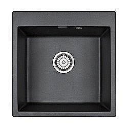 Мойка кухонная Paulmark Praktisch PM205546-BL Черная купить в интернет-магазине сантехники Sanbest