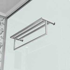 Душевая кабина Niagara Luxe 7714W 100х90 профиль серебро/стекло прозрачное купить в интернет-магазине Sanbest