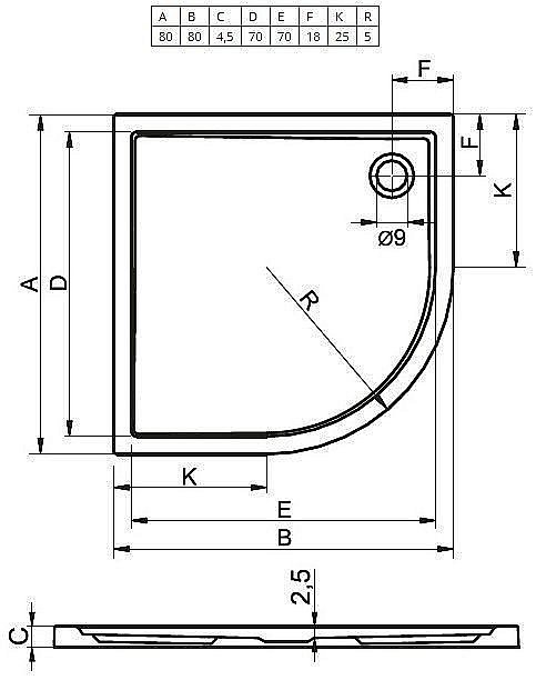 Душевой поддон Riho Zurich 278 80х80 D001021005 белый купить в интернет-магазине Sanbest