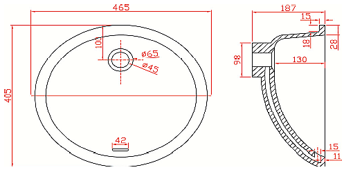 Раковина под столешницу Montebianco BRACCIANO TRE 11018 белая матовая купить в интернет-магазине Sanbest