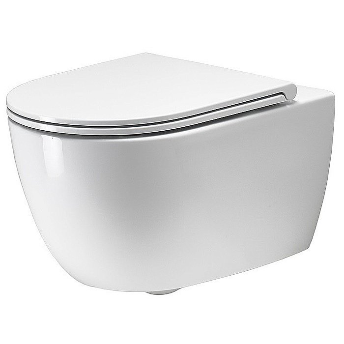 Унитаз подвесной Simas Trevi TRV18, безободковый, белый матовый купить в интернет-магазине Sanbest
