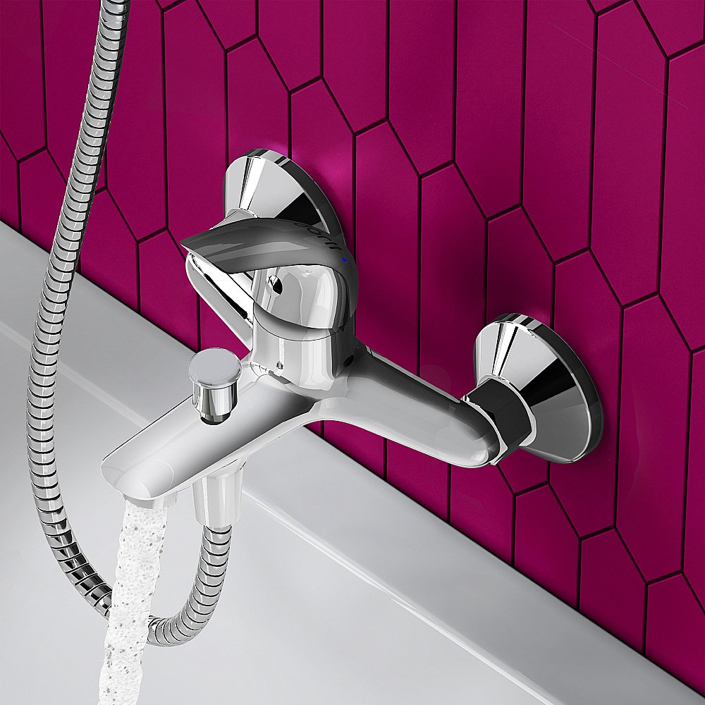 Смеситель для ванны Dorff Stark D1101000 хром купить в интернет-магазине сантехники Sanbest