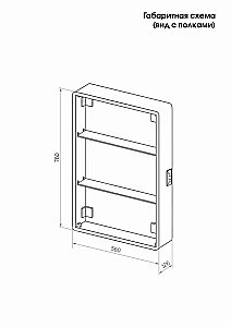Зеркальный шкаф Taliente Cbled TA-CBled-EL6080 60 купить в интернет-магазине сантехники Sanbest