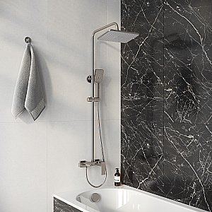 Душевая система Grossman Style 500.K35.05.120 никель брашированный купить в интернет-магазине сантехники Sanbest