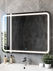 Зеркало Loranto Стиль CS00083956 90х80 сенсорный выключатель с функцие диммера в ванную от интернет-магазине сантехники Sanbest