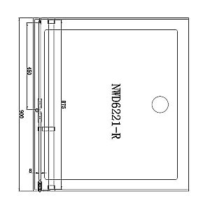 Душевая дверь Aquanet Beta NWD6221 90 стекло прозрачное/профиль хром купить в интернет-магазине Sanbest