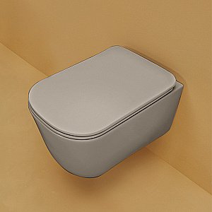 Унитаз подвесной Kerasan Tribeca 5114 Nocciola, безободковый купить в интернет-магазине Sanbest