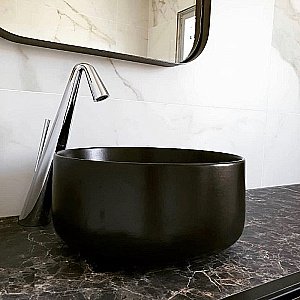 Раковина накладная Artceram Cognac 42 COL001 17 00 Nero Matt купить в интернет-магазине Sanbest