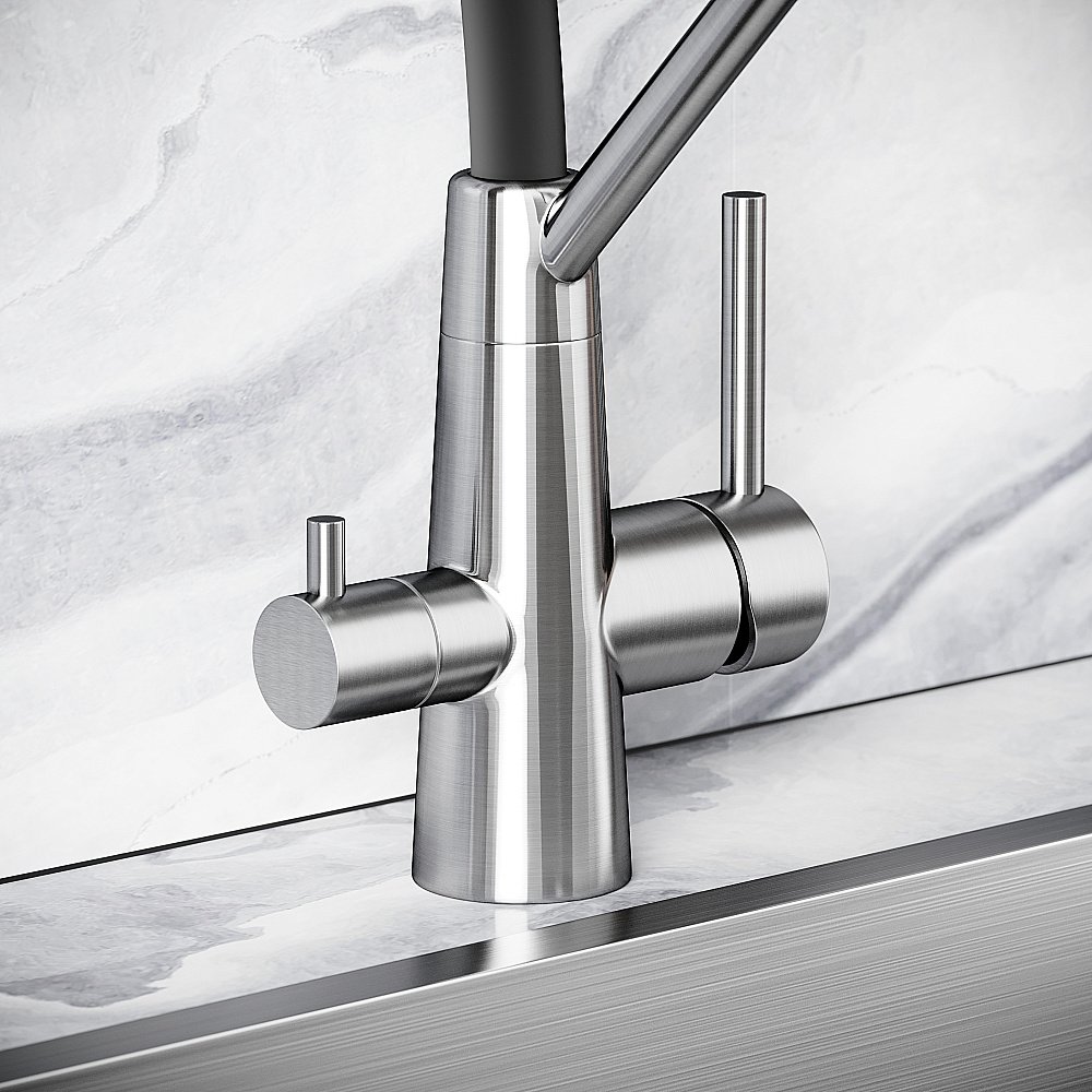 Смеситель для кухни Sancos Nolia SC12003SS нержавеющая сталь купить в интернет-магазине сантехники Sanbest