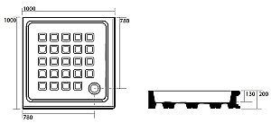 Душевой поддон Kerasan Retro 134001 100x100 белый купить в интернет-магазине Sanbest