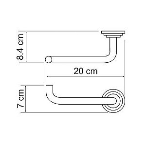 Держатель туалетной бумаги WasserKRAFT Ammer К-7096 купить в интернет-магазине сантехники Sanbest