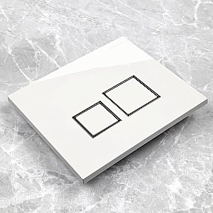 Кнопка для инсталляции Taliente Square 31204010 белая купить в интернет-магазине сантехники Sanbest